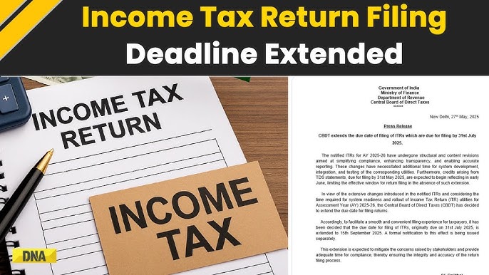 itr filing deadline extension
